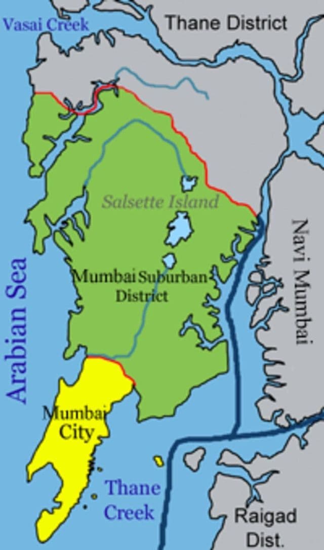Plan districts Mumbai - Bombay